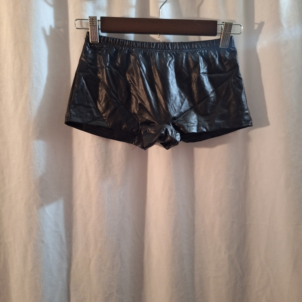 Spirit Black High Waist Shorts